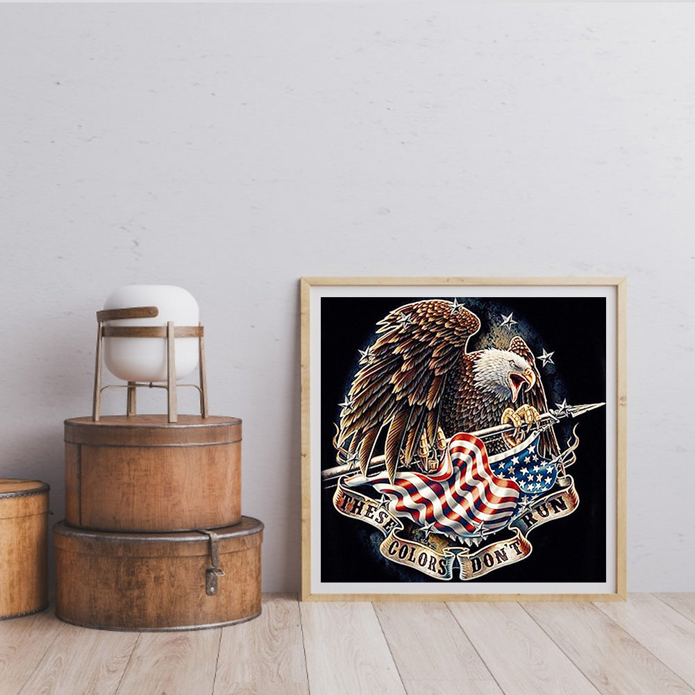 Eagle And Flag - Full Square Drill Diamond Painting 40*40CM