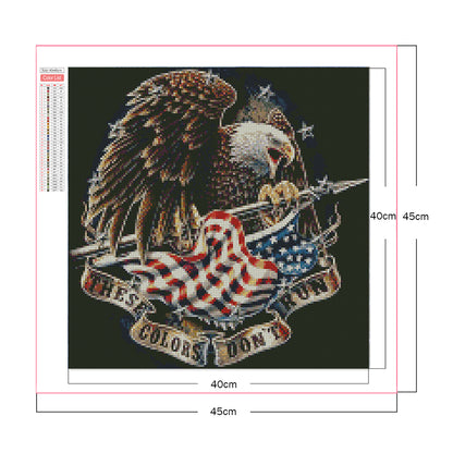 Eagle And Flag - Full Square Drill Diamond Painting 40*40CM