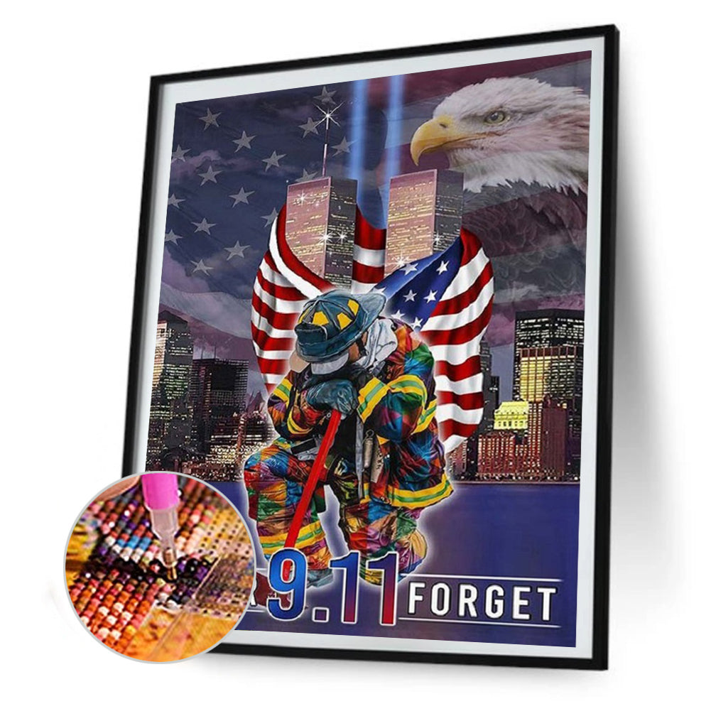 Firemen - Full Round Drill Diamond Painting 50*60CM