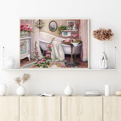 Tub - Full Round Drill Diamond Painting 60*50CM
