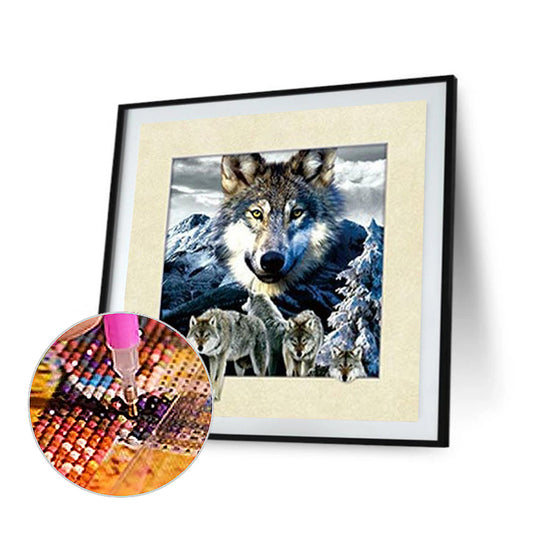 Wolf - Full Round Drill Diamond Painting 30*30CM