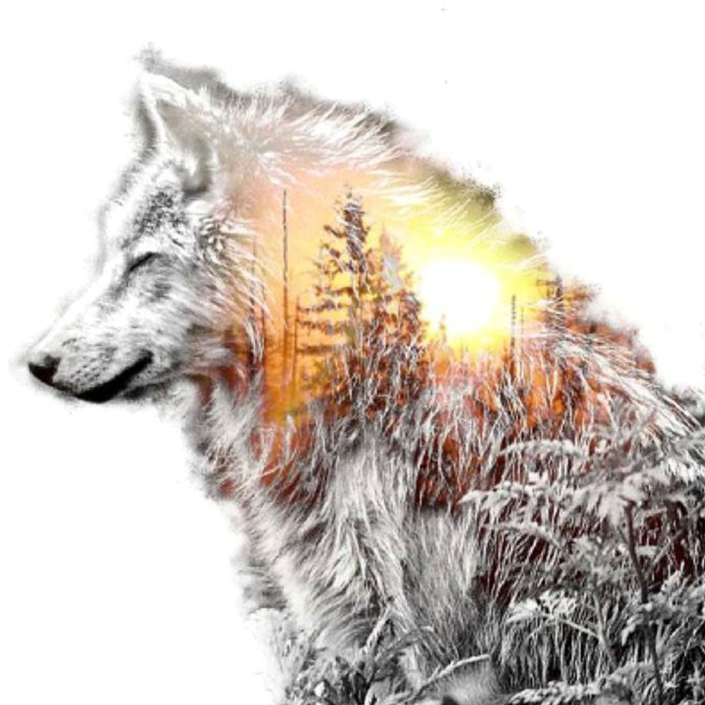Wolf - Full Round Drill Diamond Painting 50*50CM