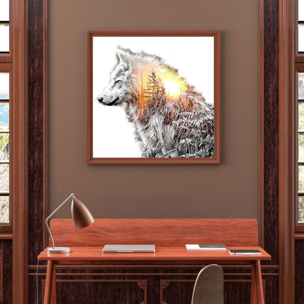 Wolf - Full Round Drill Diamond Painting 50*50CM