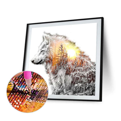 Wolf - Full Round Drill Diamond Painting 50*50CM