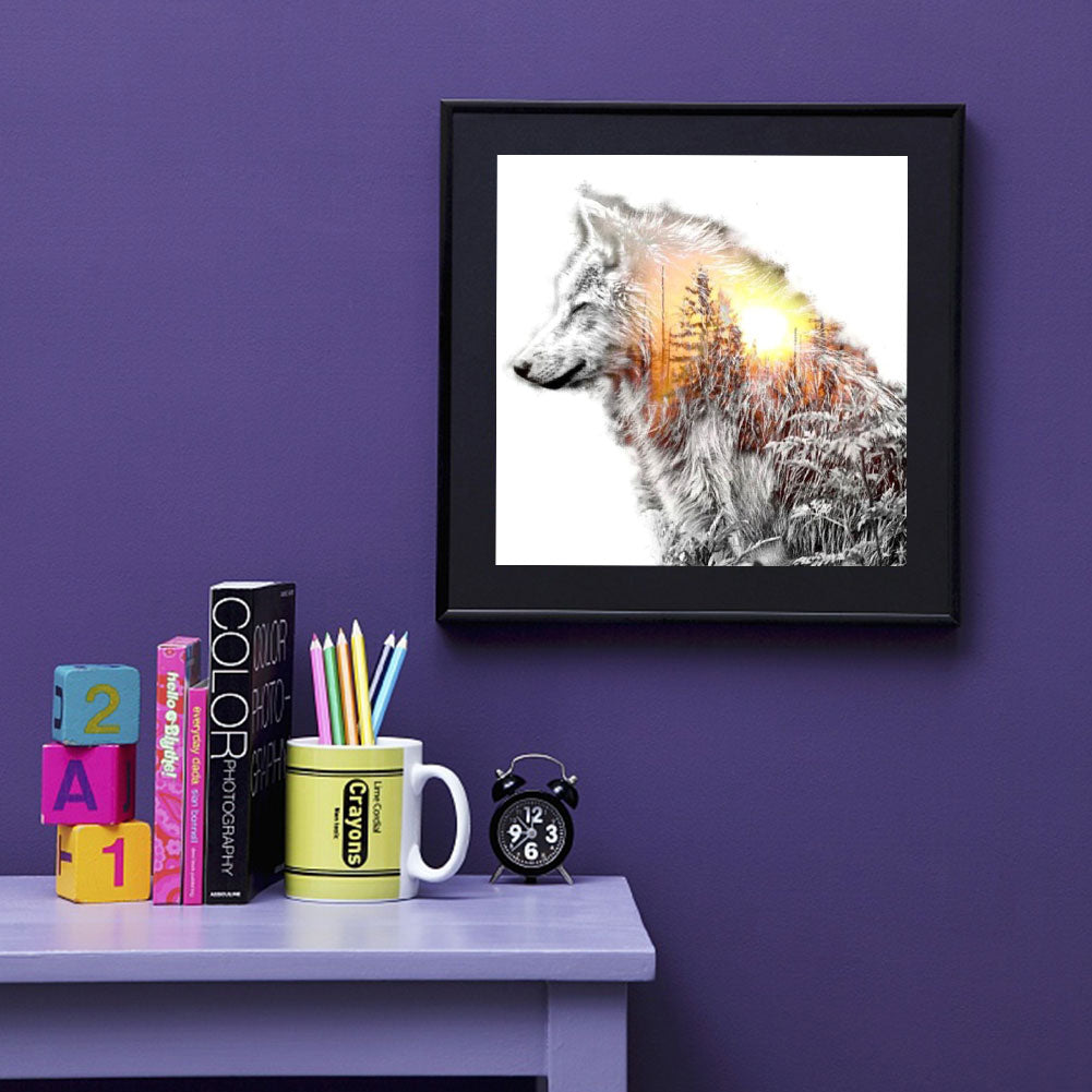 Wolf - Full Round Drill Diamond Painting 50*50CM