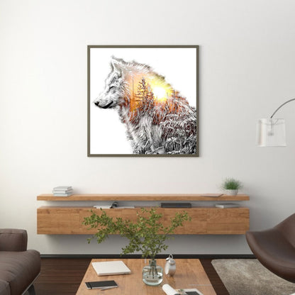 Wolf - Full Round Drill Diamond Painting 50*50CM