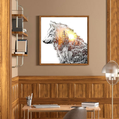 Wolf - Full Round Drill Diamond Painting 50*50CM