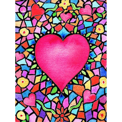 Love - Full Round Drill Diamond Painting 30*40CM