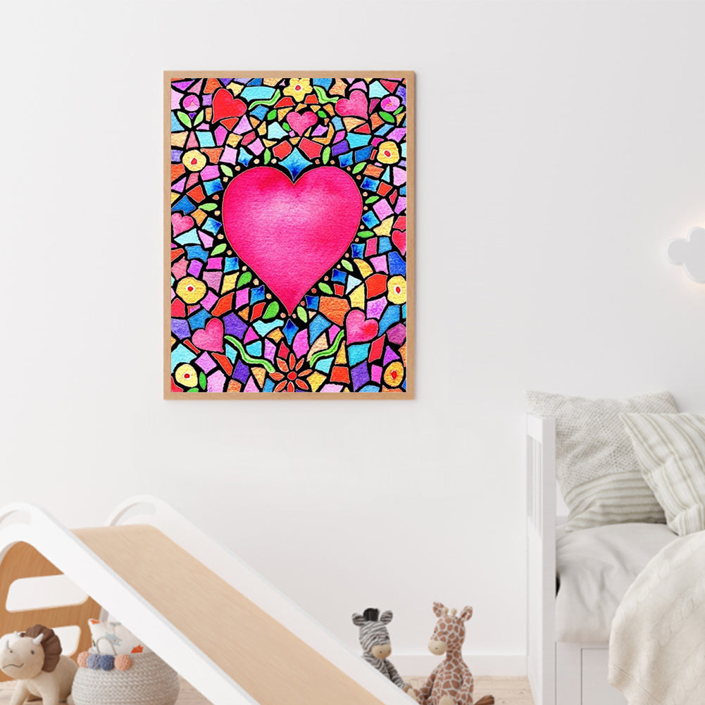 Love - Full Round Drill Diamond Painting 30*40CM