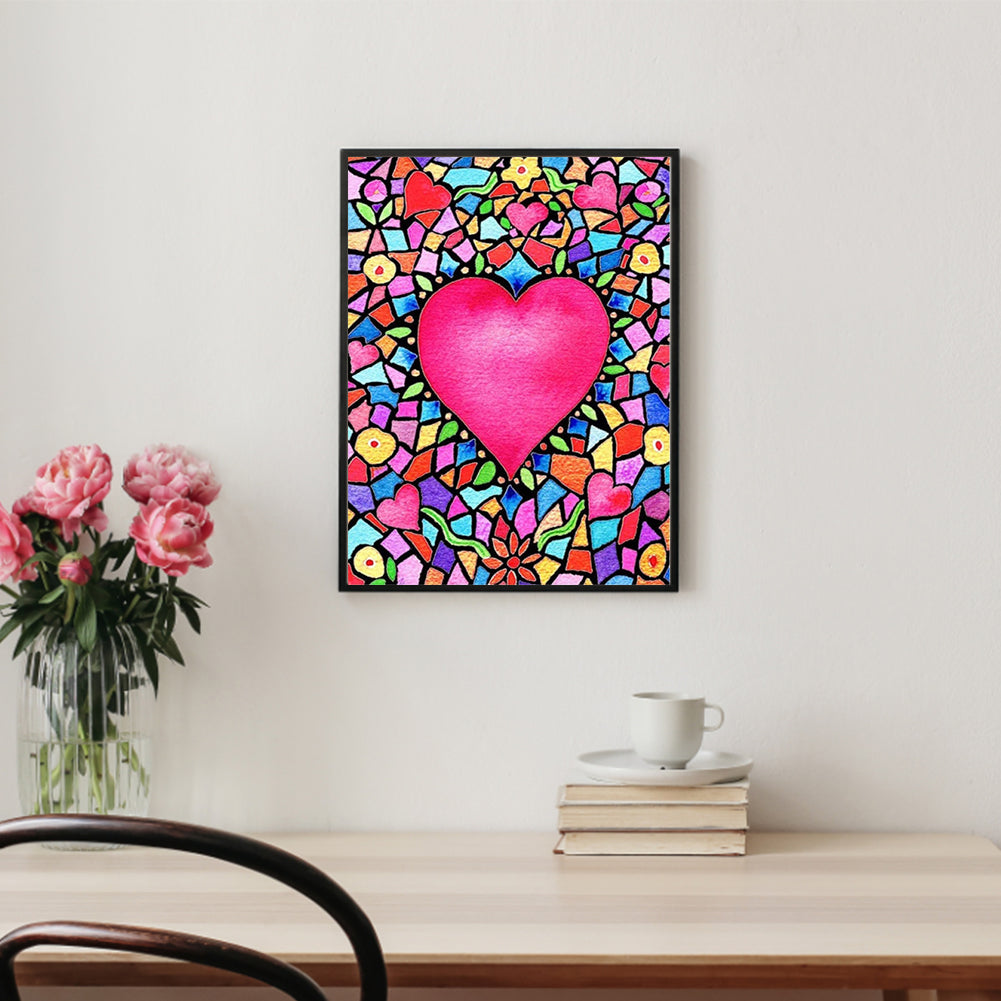 Love - Full Round Drill Diamond Painting 30*40CM