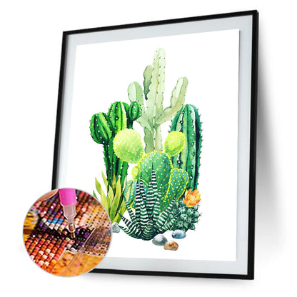 Cactus - Full Round Drill Diamond Painting 30*40CM