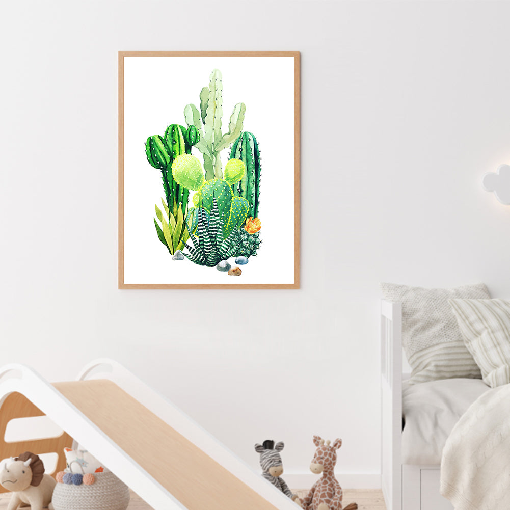 Cactus - Full Round Drill Diamond Painting 30*40CM