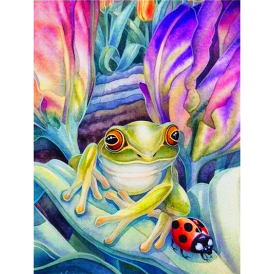 Frog - Full Round Drill Diamond Painting 30*40CM