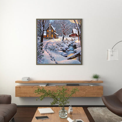 Houses - Full Round Drill Diamond Painting 40*40CM