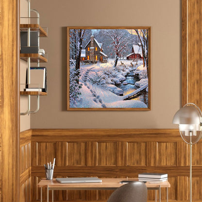 Houses - Full Round Drill Diamond Painting 40*40CM