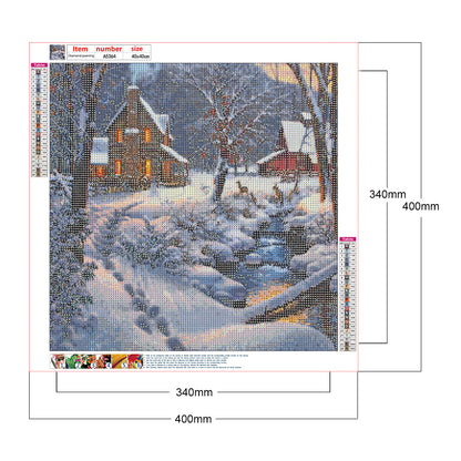 Houses - Full Round Drill Diamond Painting 40*40CM