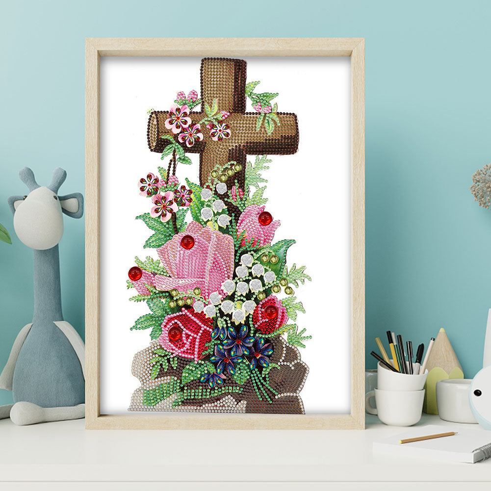 Cross - Special Shaped Drill Diamond Paiting 30*40CM