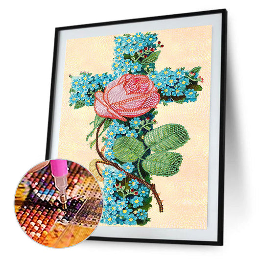 Cross - Special Shaped Drill Diamond Paiting 30*40CM