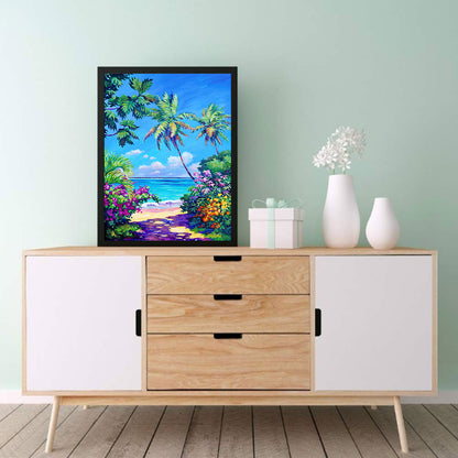 Seaside Scenery - Full Round Drill Diamond Painting 30*40CM