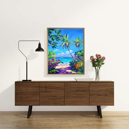 Seaside Scenery - Full Round Drill Diamond Painting 30*40CM