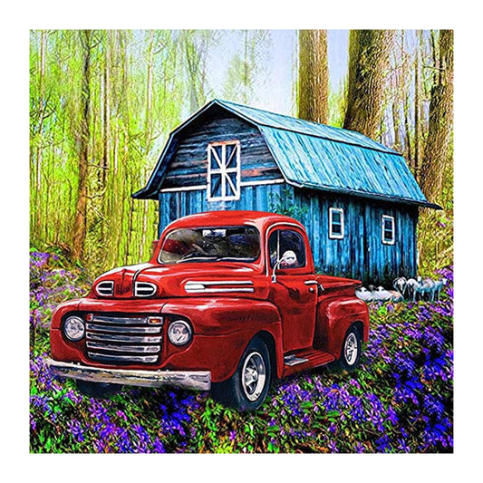 Red Car - Full Round Drill Diamond Painting 40*40CM