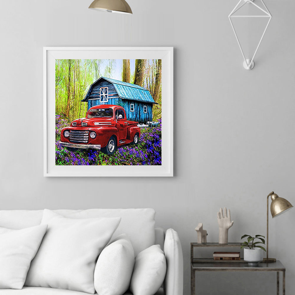 Red Car - Full Round Drill Diamond Painting 40*40CM