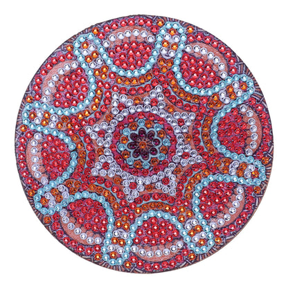 5D DIY Diamond Painting Mandala Wooden Round Coaster Cup Cushion Placemat