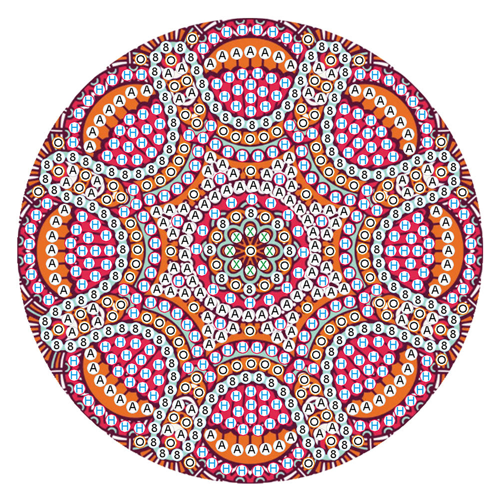 5D DIY Diamond Painting Mandala Wooden Round Coaster Cup Cushion Placemat