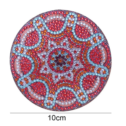 5D DIY Diamond Painting Mandala Wooden Round Coaster Cup Cushion Placemat