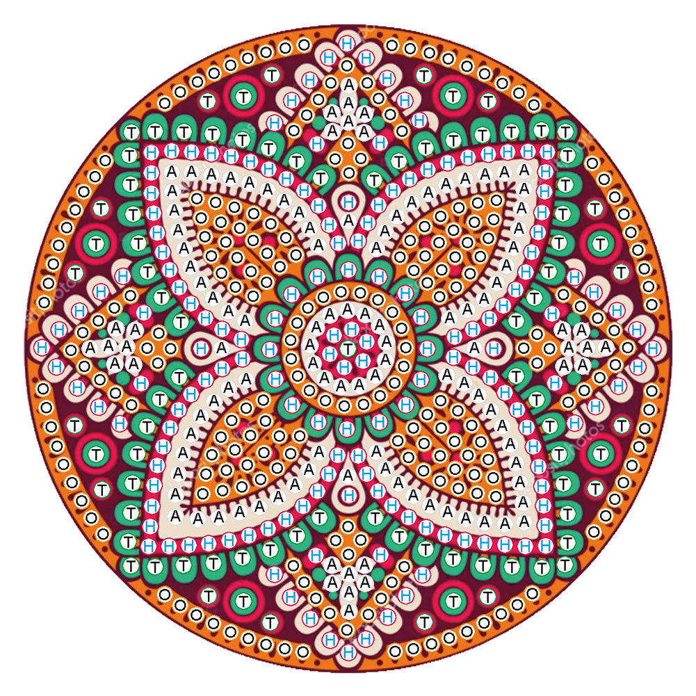 5D DIY Diamond Painting Mandala Wooden Round Coaster Cup Cushion Placemat