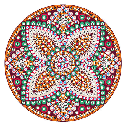 5D DIY Diamond Painting Mandala Wooden Round Coaster Cup Cushion Placemat