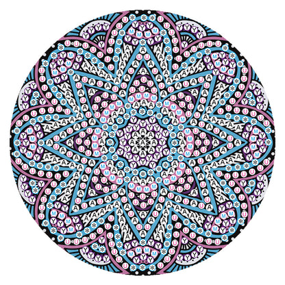 5D DIY Diamond Painting Mandala Wooden Round Coaster Cup Cushion Placemat