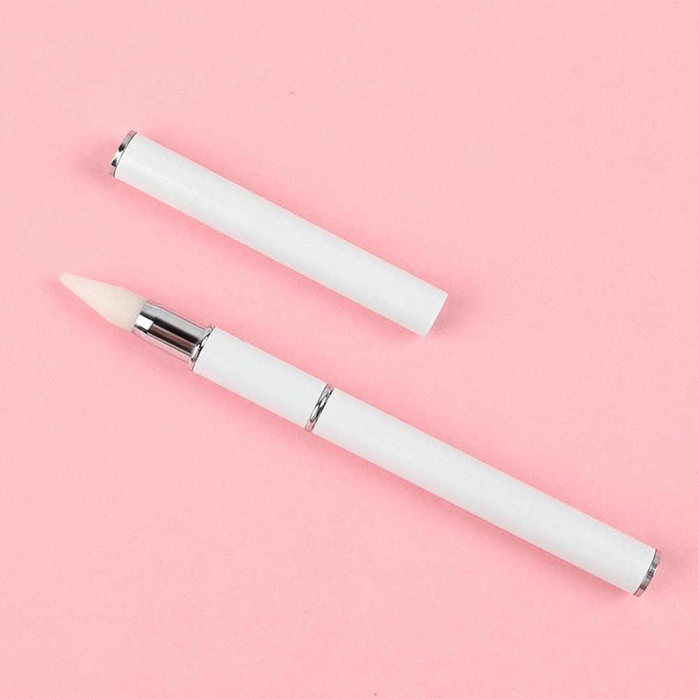 Dual Heads Gem Picking Point Drill Pen Diamond Painting Wax Pencil (White)