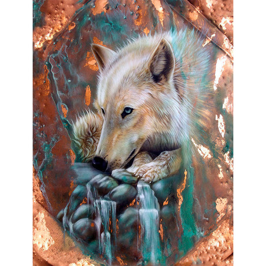 White Wolf - Full Round Drill Diamond Painting 30*40CM