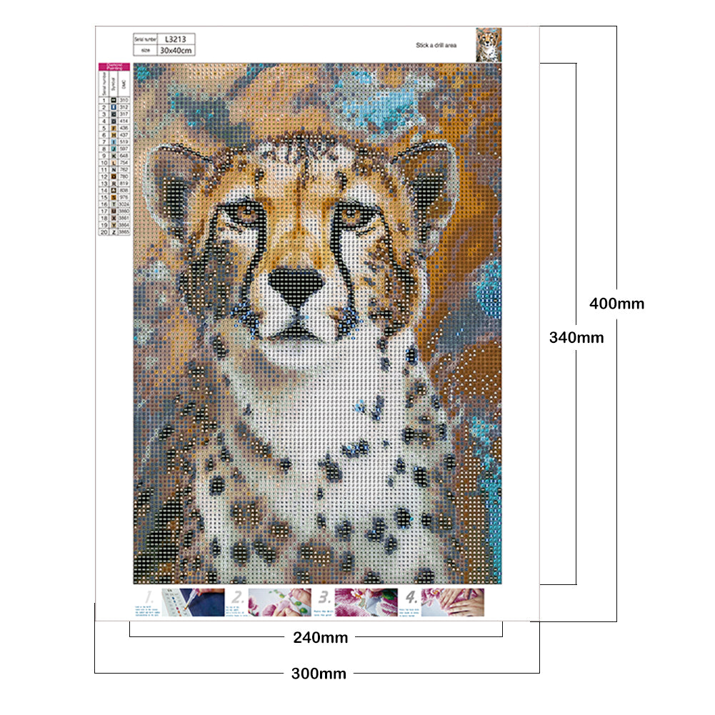 Leopard - Full Round Drill Diamond Painting 30*40CM