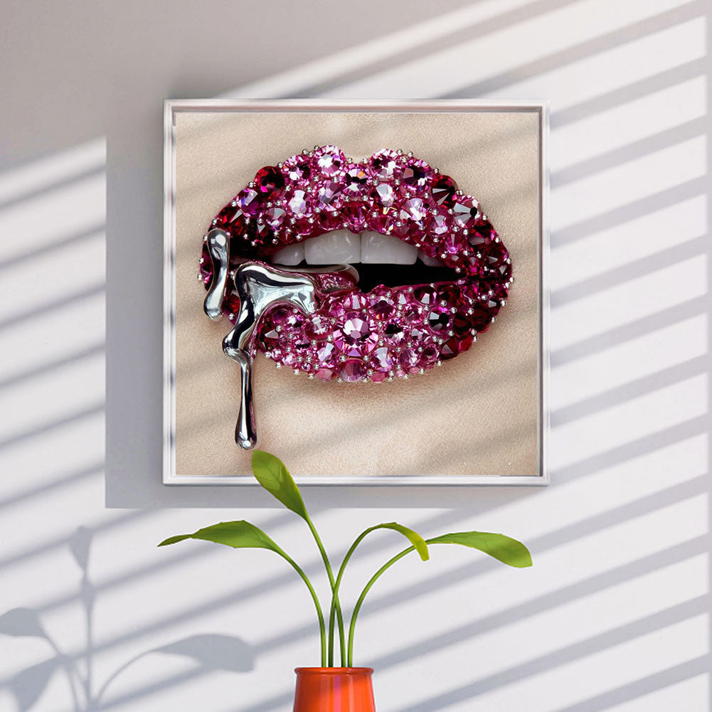 Lip Art - Full Round Drill Diamond Painting 30*30CM