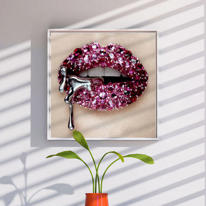Lip Art - Full Round Drill Diamond Painting 30*30CM