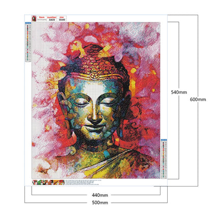 Buddhist Bronze Statue - Full Round Drill Diamond Painting 50*60CM