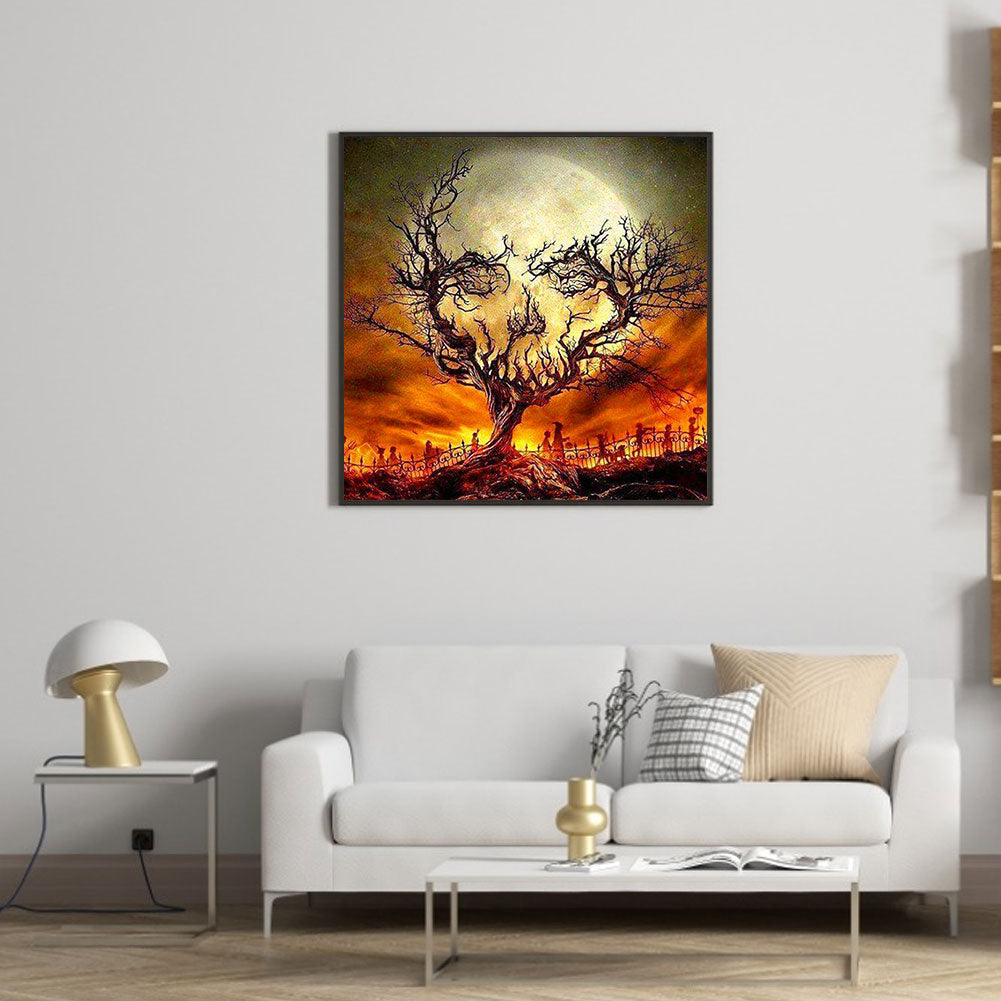 Skull Tree - Full Square Drill Diamond Painting 40*40CM