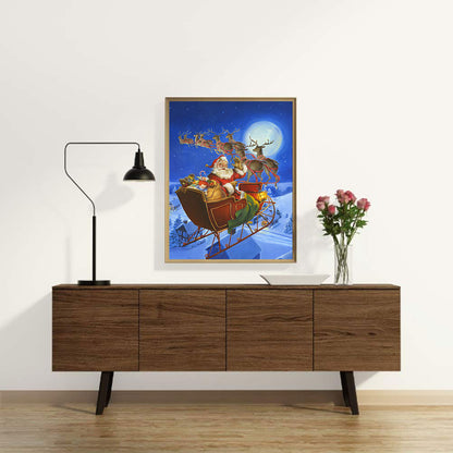 Christmas Carriage - Full Square Drill Diamond Painting 40*50CM