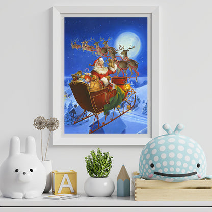 Christmas Carriage - Full Square Drill Diamond Painting 40*50CM