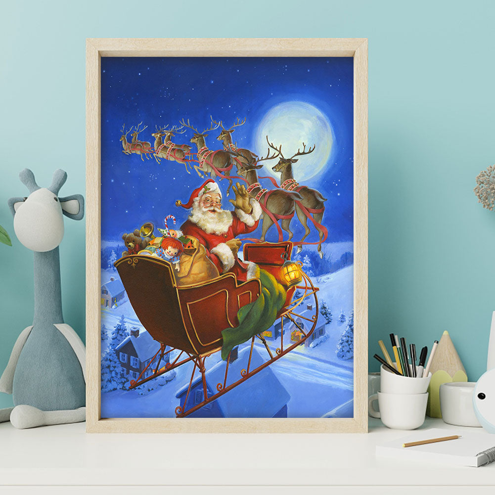 Christmas Carriage - Full Square Drill Diamond Painting 40*50CM