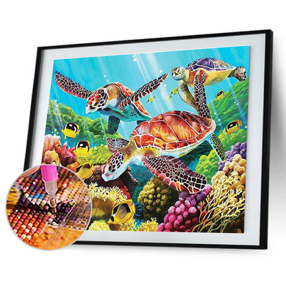 Sea ??Turtle - Full Square Drill Diamond Painting 40*30CM