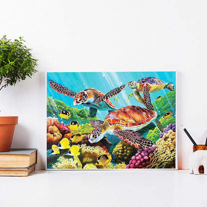 Sea ??Turtle - Full Square Drill Diamond Painting 40*30CM