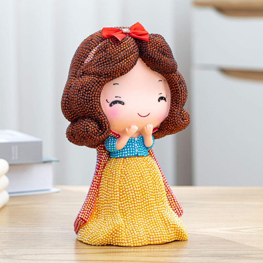 DIY Diamond Painting Princess Piggy Bank Money Saving Box Kids Toys Decor