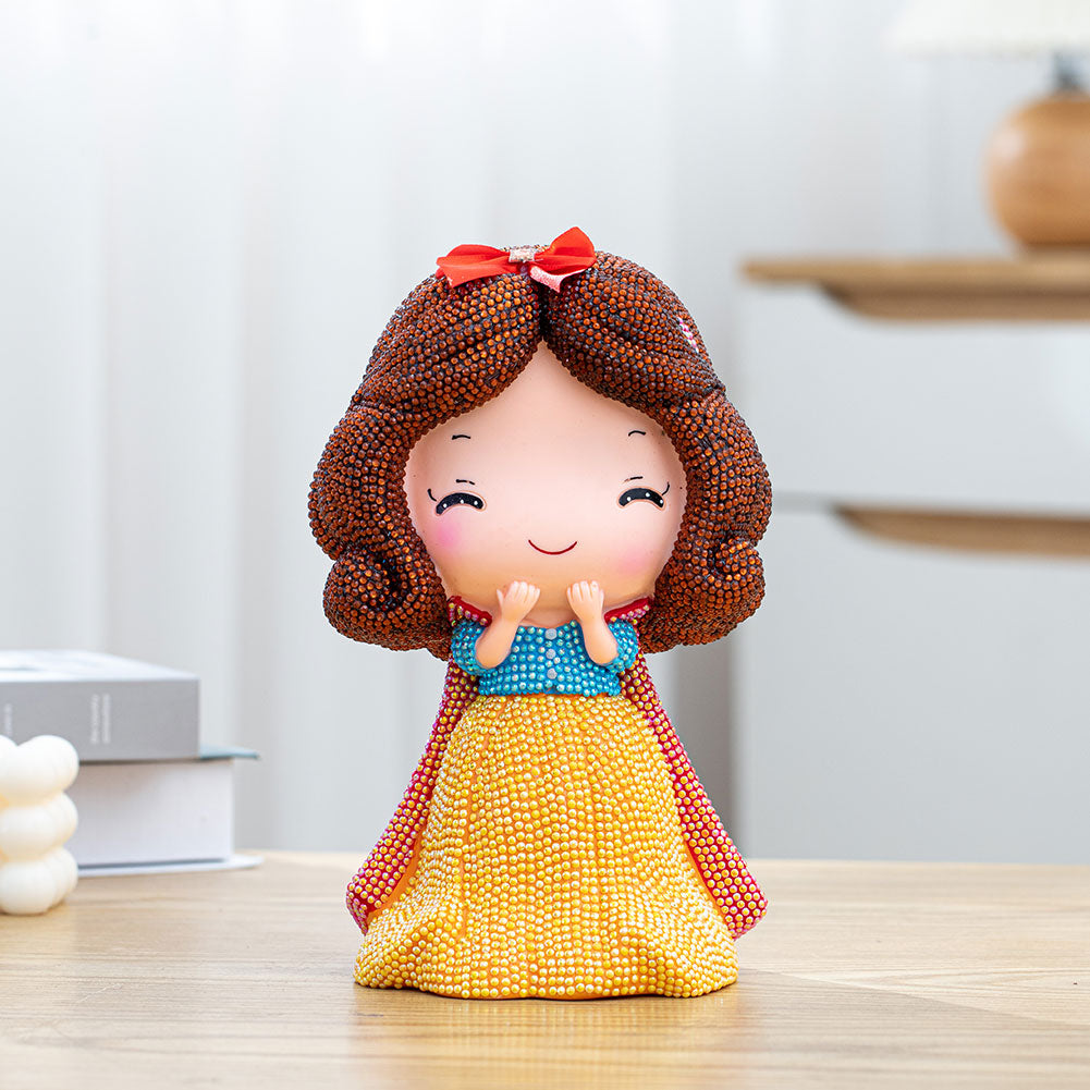 DIY Diamond Painting Princess Piggy Bank Money Saving Box Kids Toys Decor