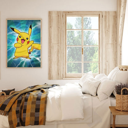 Pikachu - Full Round Drill Diamond Painting 30*40CM