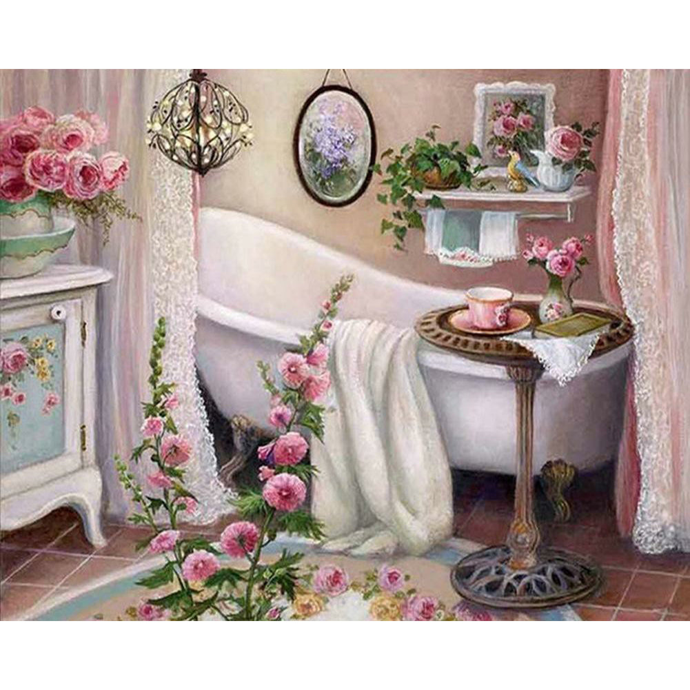 Tub - Full Round Drill Diamond Painting 50*40CM
