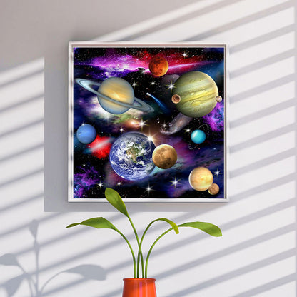 Planet - Full Round Drill Diamond Painting 50*50CM