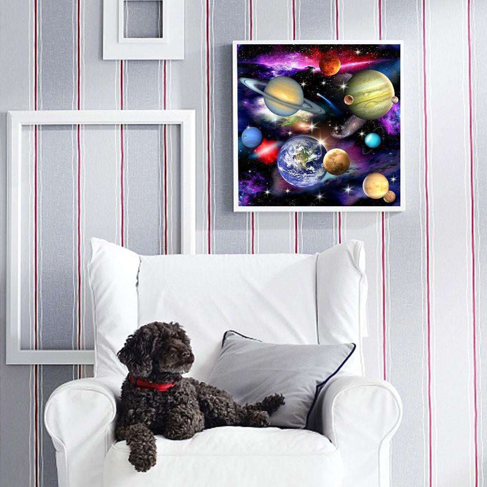 Planet - Full Round Drill Diamond Painting 50*50CM